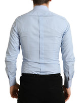 Elegant Slim Fit Sky Blue Robe Shirt