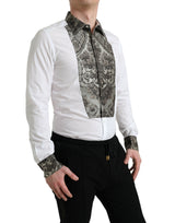 Elegante camicia da cuffia francese in forma slim