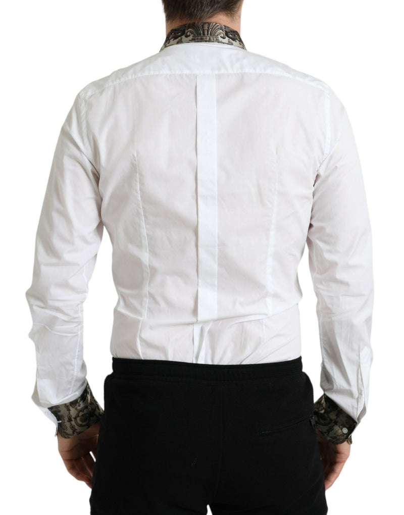 Elegante camicia da cuffia francese in forma slim