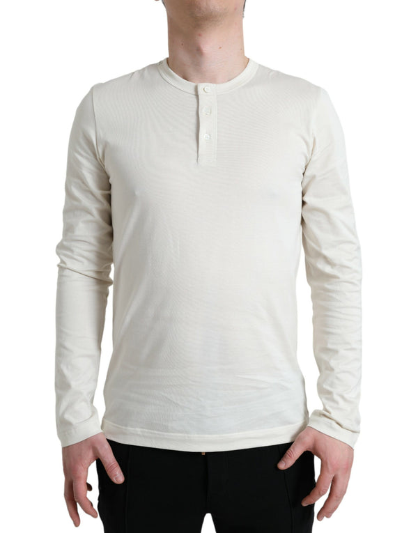 Eleganter weißer Baumwollpullover