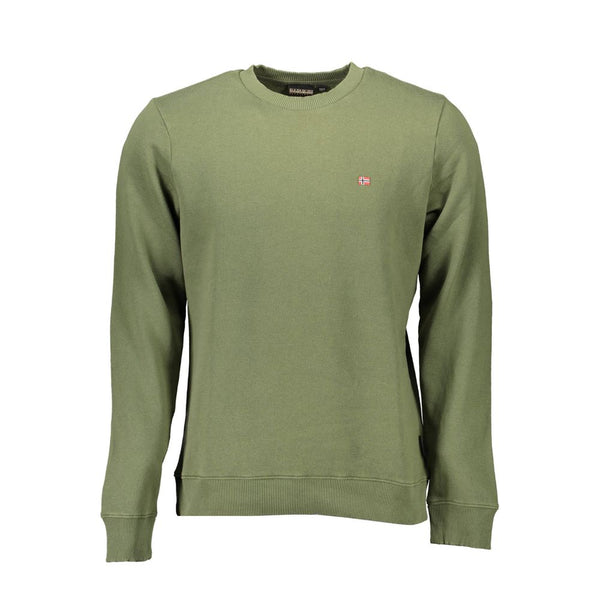 Emerald Cotton Blend Crewneck -Pullover