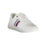 Sleek White Sneakers with Iconic Contrast Details