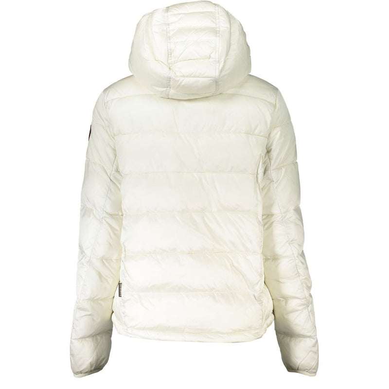 Eco-veste élégante à capuche blanche