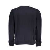 Casual Blue Crew Neck Sweatshirt