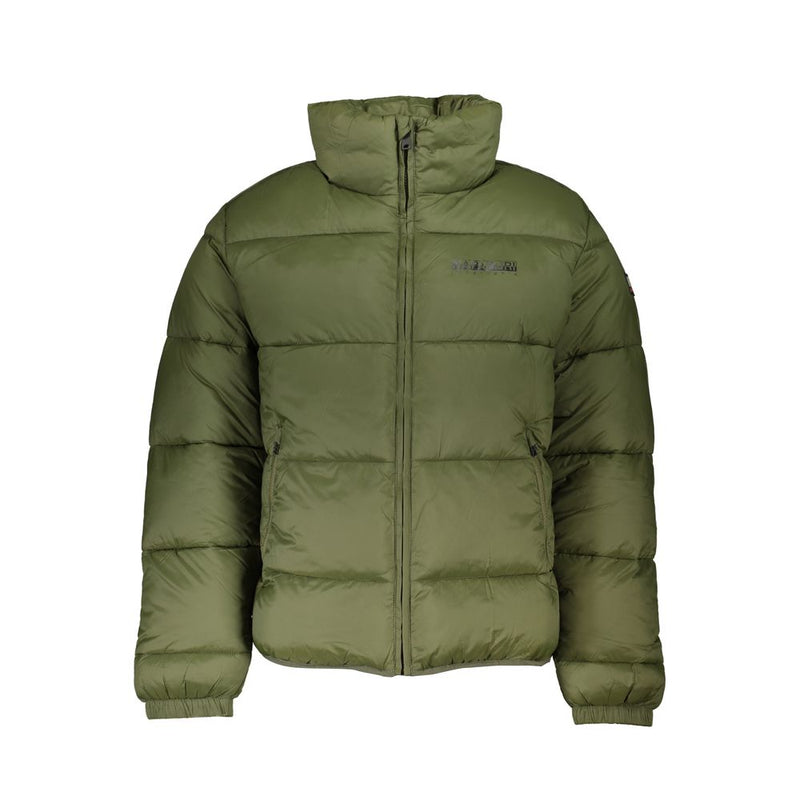 Green Polyamide Men Jacket