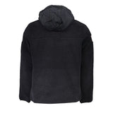 Sweat à capuche recyclé à demi-zip élégant en noir