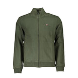 Sudadera con cremallera de vellón verde de bosque