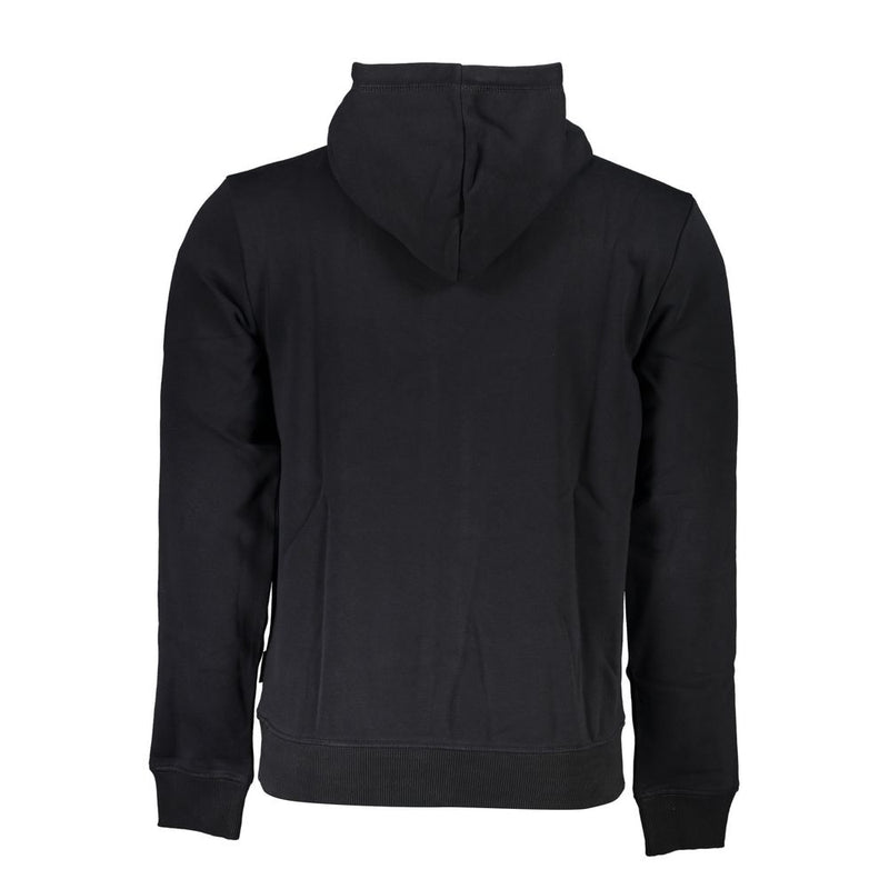 Sweat-shirt en toison à capuche élégant en noir