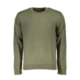 Classic Green Crew Neck Cotton Sweater