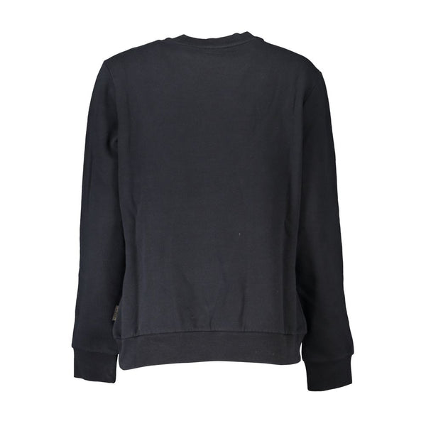 Chic Black Fleece Crew Neck Beatshirt