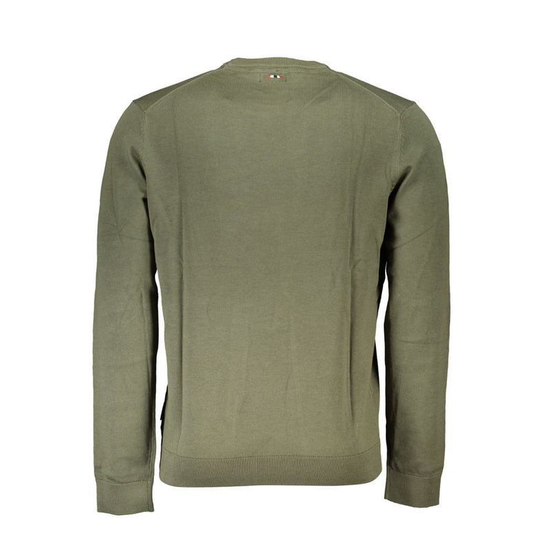 Klassiker Green Crew Neck -Baumwollpullover