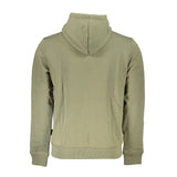 Green Fleece Hooded Sweatshirt with Logo