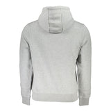 Sudadera de vellón con capucha gris elegante