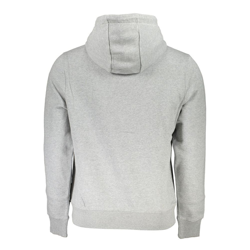 Chic Grey Hooded Vlies Sweatshirt