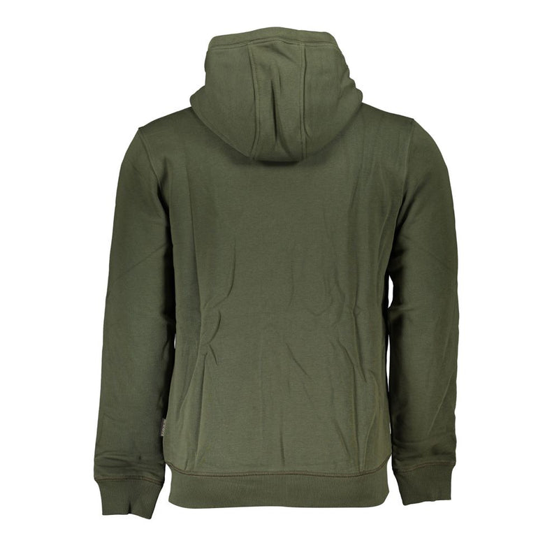 Sudadera con capa zip de plana esmeralda - acogedor ajuste regular