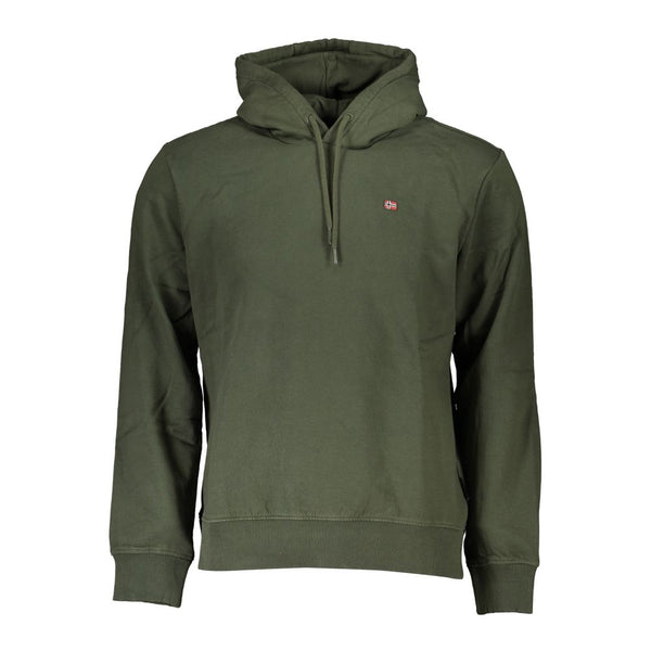 Sudadera con capucha de lana verde elegante - ajuste regular