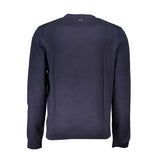 Klassiker Blue Crew Neck -Baumwollpullover