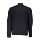 Elegante cardigan con zip a maniche lunghe in nero