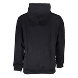 Chic Black Kapuzenfleece Sweatshirt