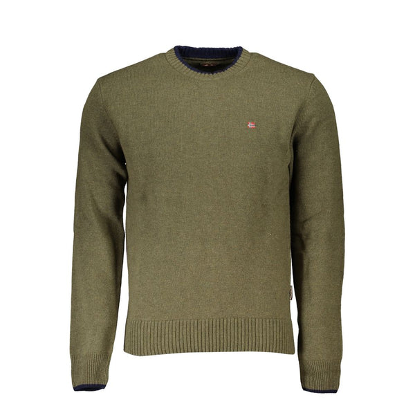 Eleganter Crew Neckgrüner Pullover