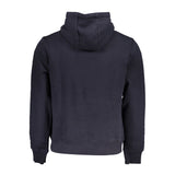 Erhöhtes lässiges blaues Kapuzen -Sweatshirt