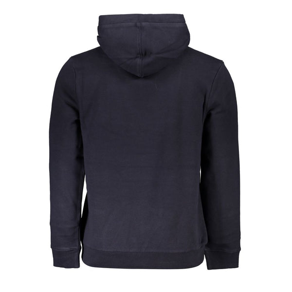 Chic Blue Fleece mit Kapuze -Sweatshirt mit Stickerei