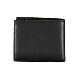 Elegant Black Leather Wallet with Contrast Details