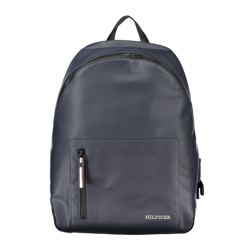 Chic Urban Blue Backpack with Laptop Holder