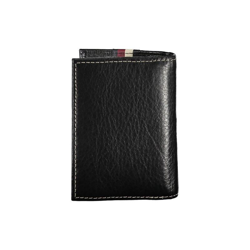 Elegant Leather Card Holder with Contrast Detailing