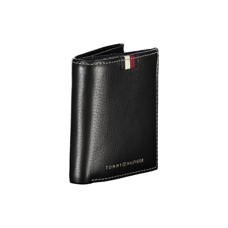 Elegant Black Leather Bifold Wallet