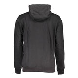 Sleek Hooded Fleece Sweatshirt in Black