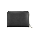 Chic Black Polyethylene Spacious Wallet