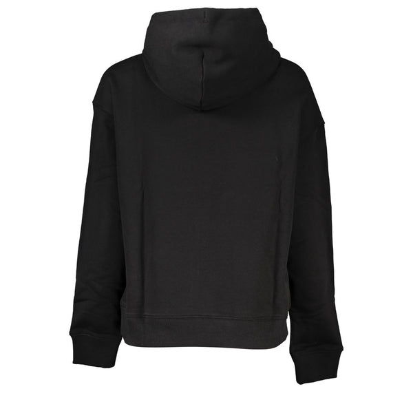 Sleek Black Hooded Sweatshirt