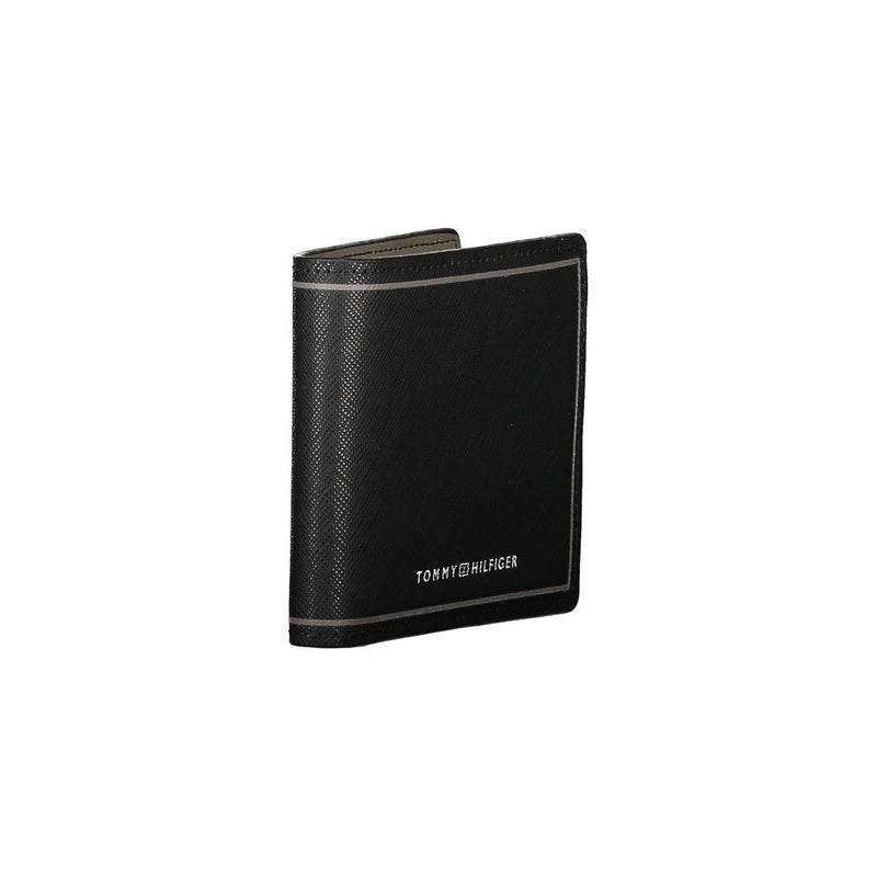 Black Leather Double Card Wallet