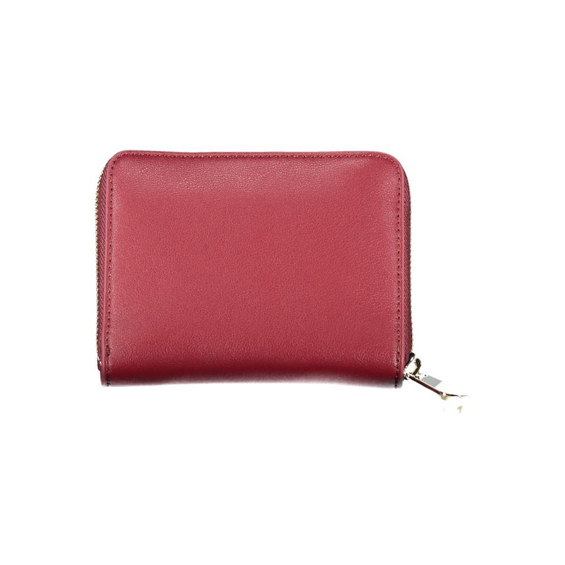 Pink Polyester Women Wallet