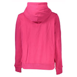 Chic Pink Hooded Sweatshirt with Logo Detail