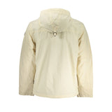 Chaqueta deportiva con capucha beige elegante