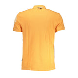 Schlafen orange Polo mit Kontrastdetails