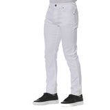 Elegante weiße Baumwollmischjeans