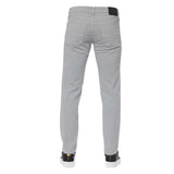 Elegantes jeans estiramientos de algodón gris