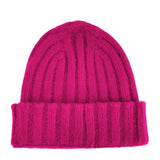 Gorro de cachemira fucsia