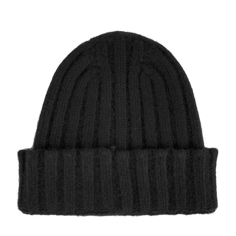 Cappello invernale a coste di cashmere puro