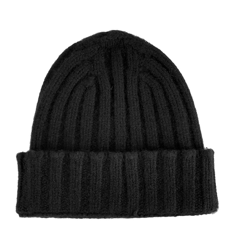 Cappello invernale a coste di cashmere puro