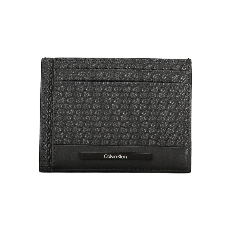 Elegant Leather Card Holder with Contrasting Details