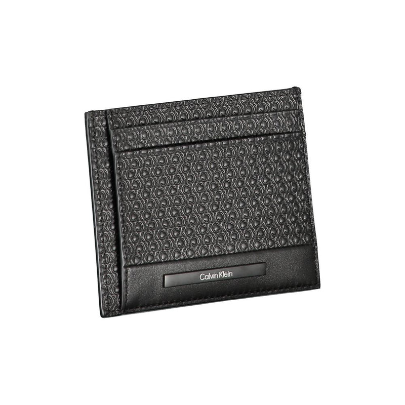 Elegant Leather Card Holder with Contrasting Details