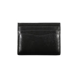 Sleek Black Leather Card Holder