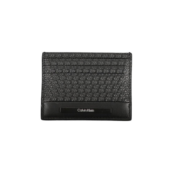 Sleek Black Contrast Card Holder