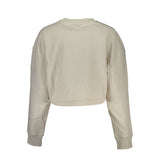 Beige Crew Neck Fleece Sweatshirt