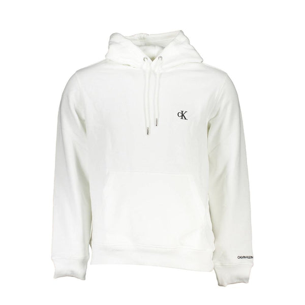 Chic Long Sleeve Hooded Sweatshirt in White