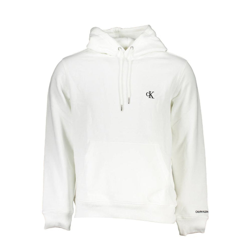 Chic Long Sleeve Hooded Sweatshirt in White